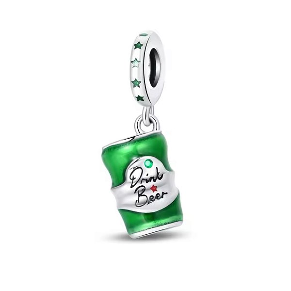 Berloque latinha cerveja drink beer prata eternal joias