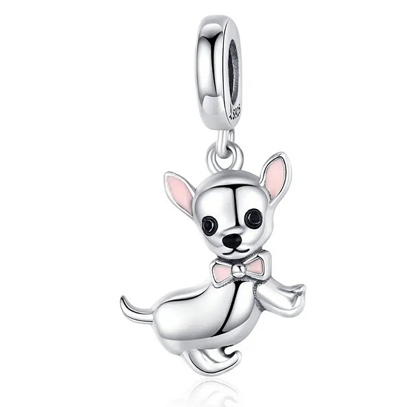 Berloque pendente cachorro chihuahua prata Eternal Joias