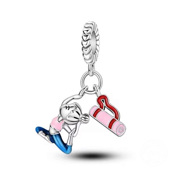 Berloque pendente pilates prata Eternal Joias