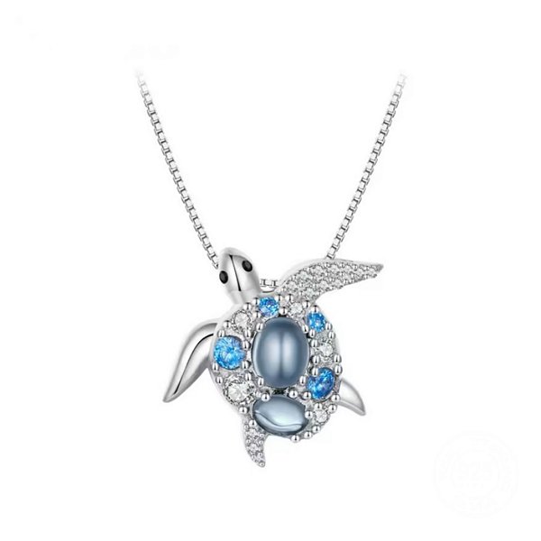 Colar tartaruga encanto do mar em prata legítima 925