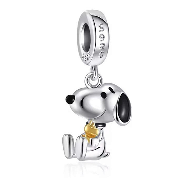 Berloque Pendente Snoopy em prata legítima 925