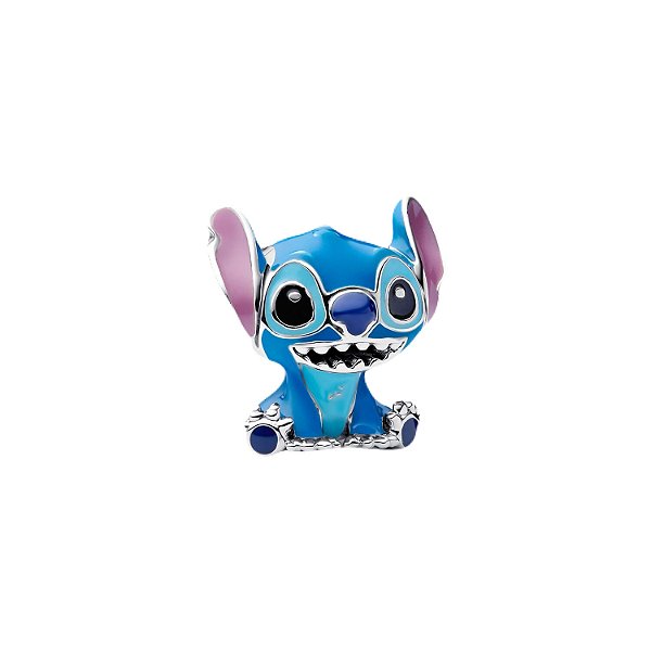 Berloque separador stitch em prata legítima 925