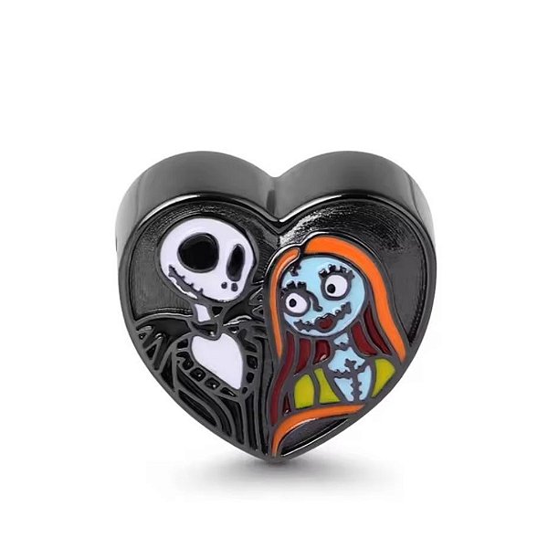 Berloque pendente estranho mundo de jack e sally prata