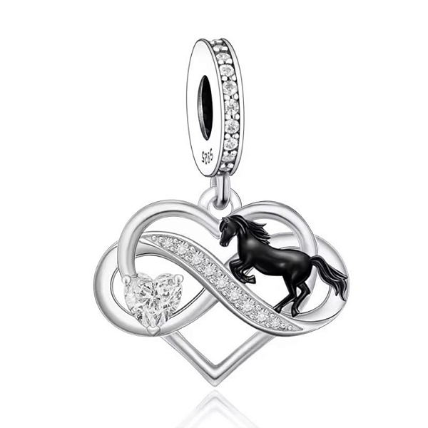Berloque Pendente Cavalo Em Prata 925
