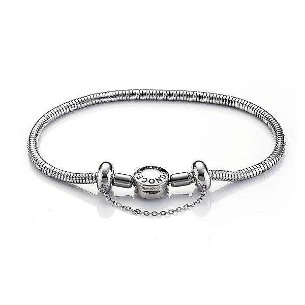 Bracelete Gnoce Original com trava para berloques pandoras