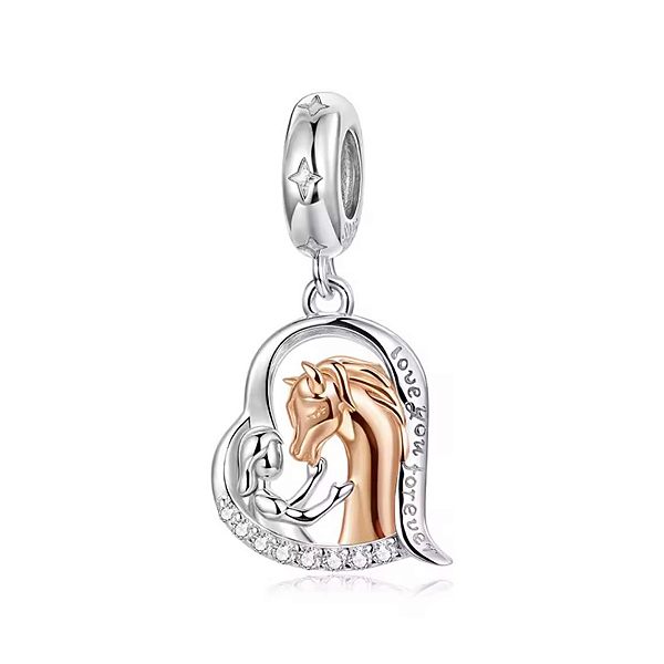 Berloque Pendente My Horse em prata legitima 925