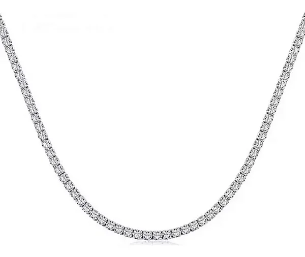 Colar riviera fecho gaveta zirconias 3mm prata 925 Eternal