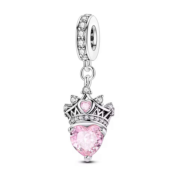 Berloque Pendente Coração Princesa  Eternal Joias