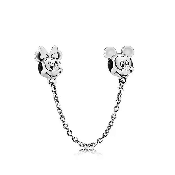Trava de segurança Minnie e Mickey  Prata Eternal Joias