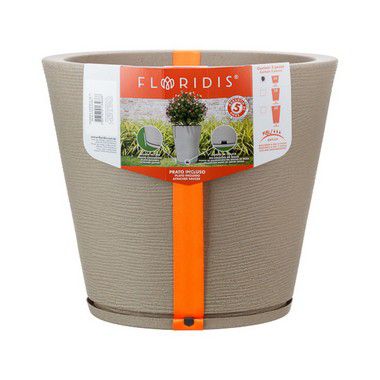 Vaso Plástico Genebra Efeito Pedra - Pequeno