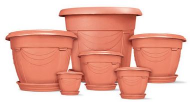 Vaso Romano Redondo com Prato - 80 litros