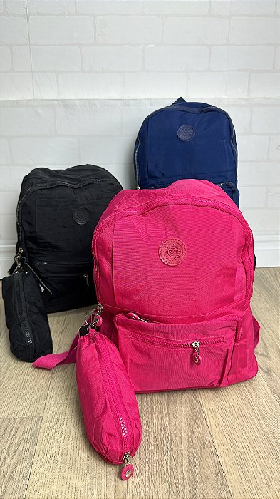 Mochila média unissex c/ estojo 4465