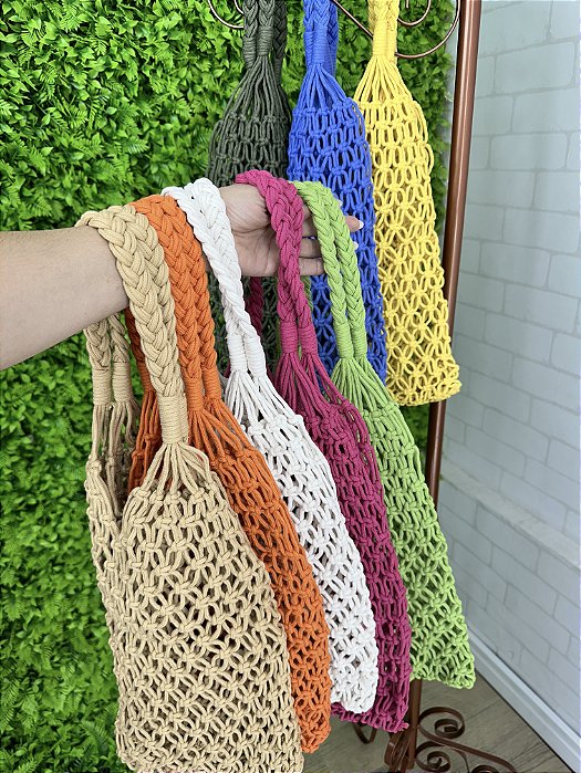 Bolsa em Macramê- 2509