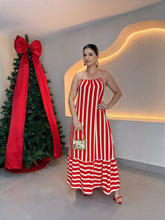 Vestido Paola listra larga - 406