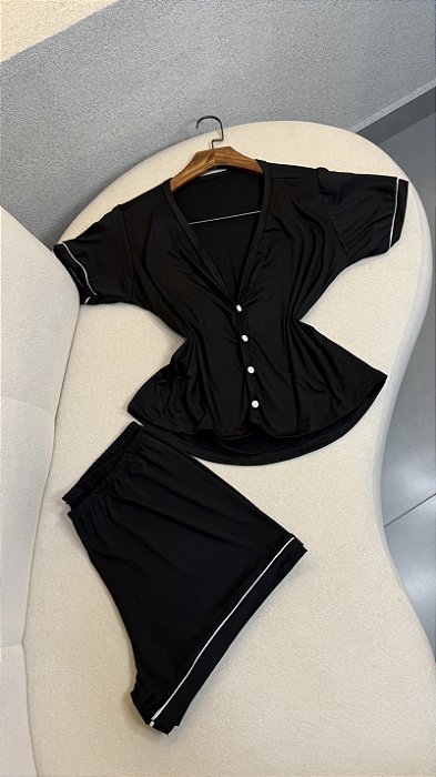 Baby dool Americano em  suede liso
