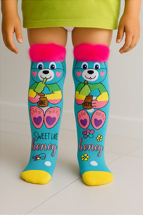 Meia longa 3D ( urso )