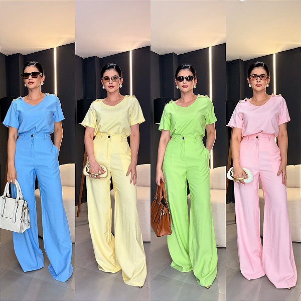 Conjunto Blusa + calça marrant - 6599