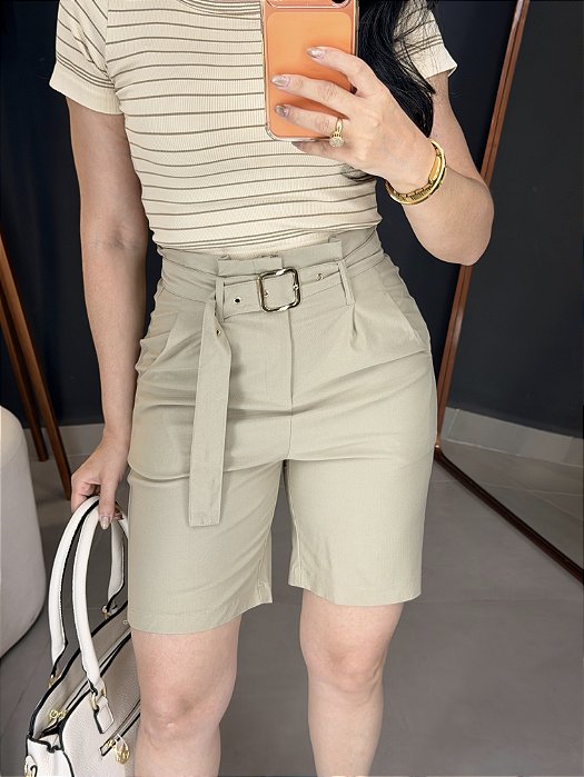 Bermuda c/ faixa c/ elastano - 90002