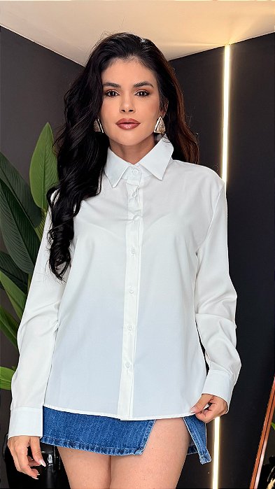 Camisa clássica branca - 198