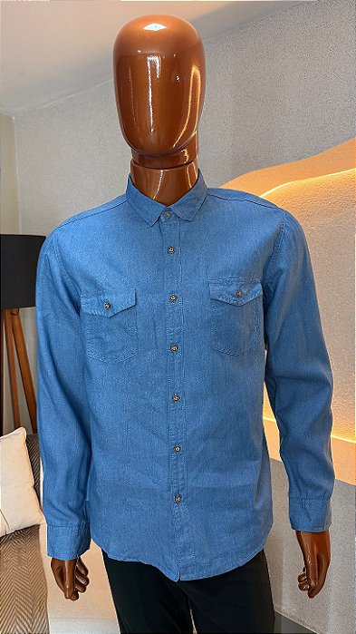 Camisa jeans masculina - 236