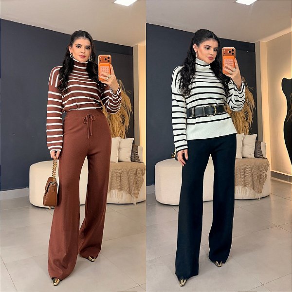 Conjunto Silvia listrado - 0186