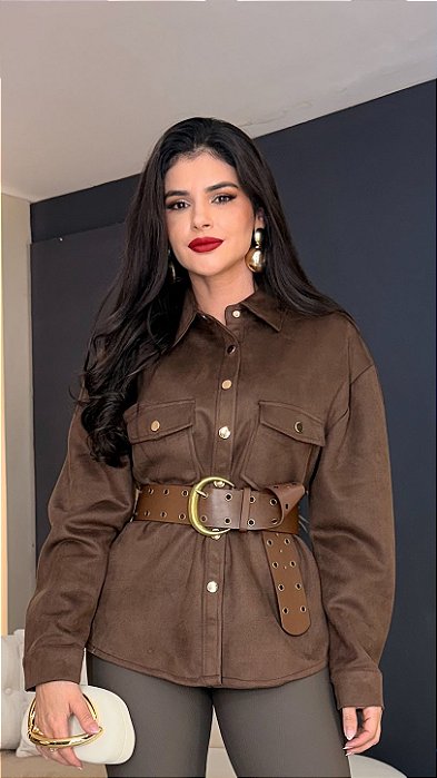 Jaqueta em suede/camurça - 136