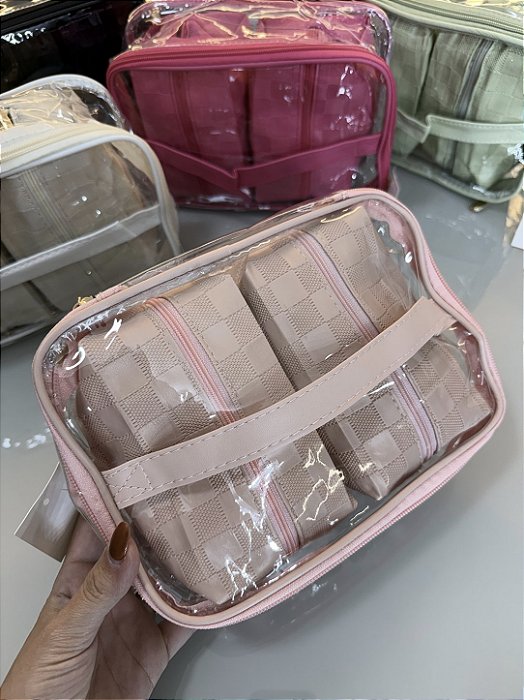 kit Necessaire c/ 3 quadrada - 707-26