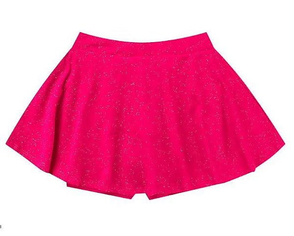 Shorts Saia Infantil com Glitter