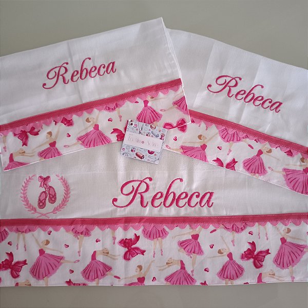 Kit Fralda de Pano Personalizada Enxoval de Bebê