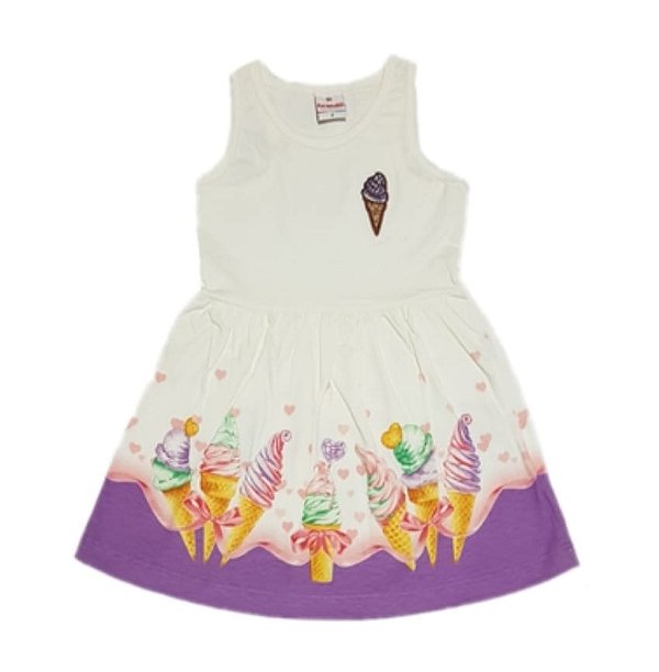 Vestido Infantil Sorvete Brandili