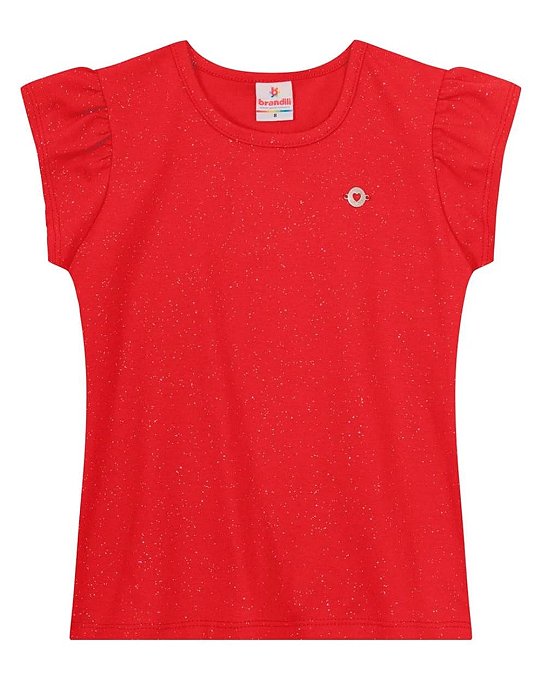 Blusa Infantil Meninca com Brilho Brandili