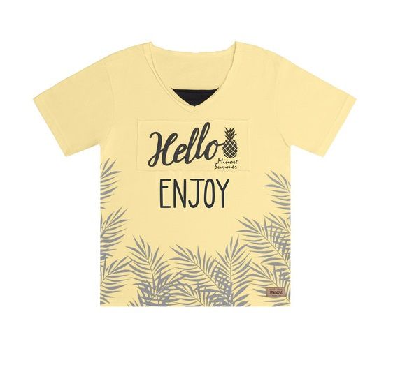 Camiseta Infantil Manga Curta Enjoy