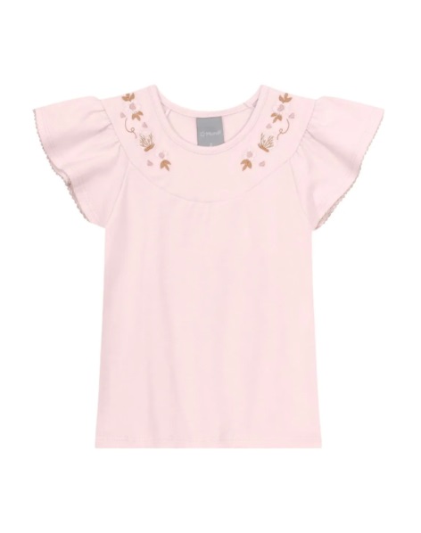 Blusa Infantil com Bordado Mundi