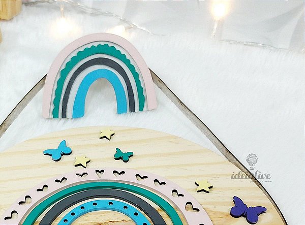 Gancho Pendurador Infantil Arco Iris