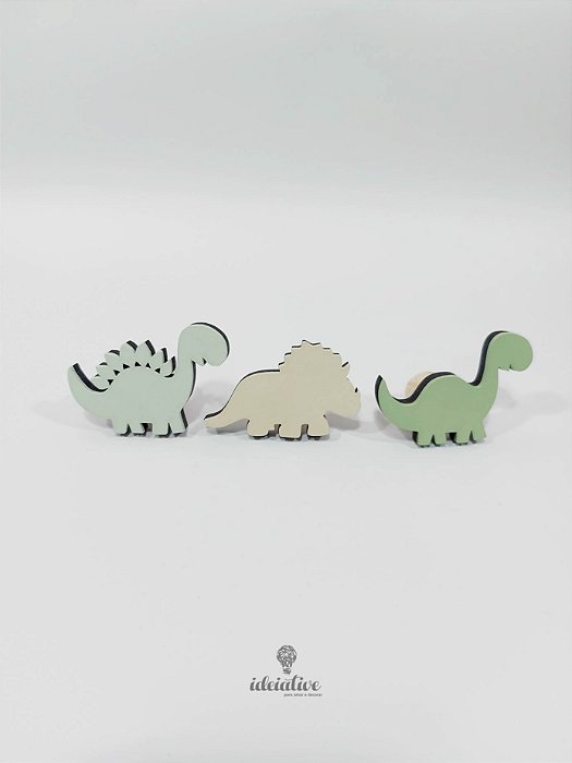 Gancho de Parede Dinossauro Cabideiro de Parede kit com 3