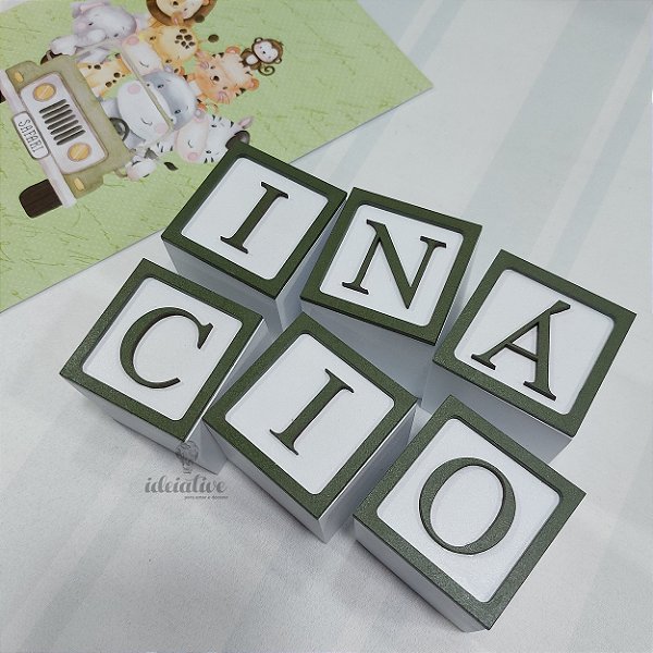 Cubo Infantil com Nome Bebê