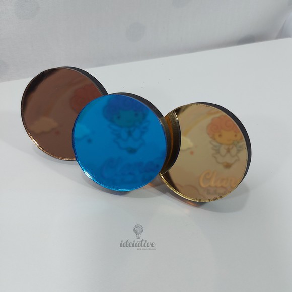 Gancho Pendurador Infantil Acrílico Espelhado