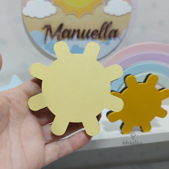 Gancho de Parede Infantil Sol