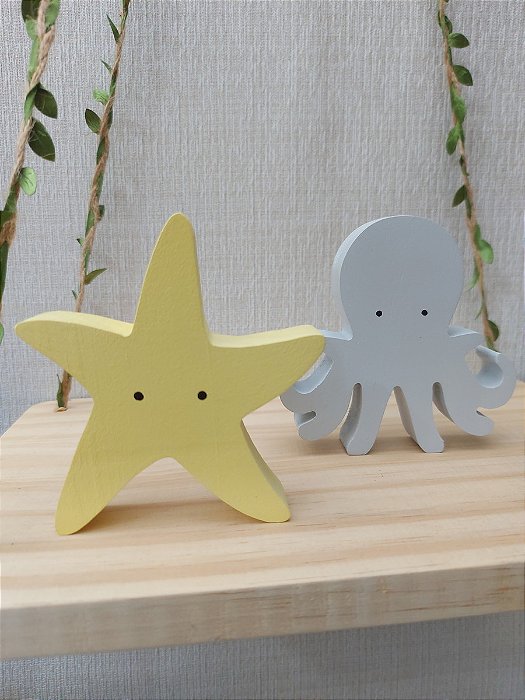 Decoração Infantil Estrela do Mar em MDF