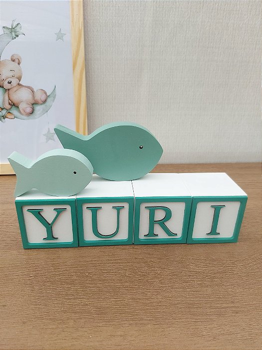 Kit 2 Peixinhos Decoração Fundo do Mar em mdf