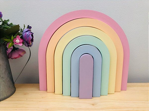 Decoração Infantil Arco Iris em mdf