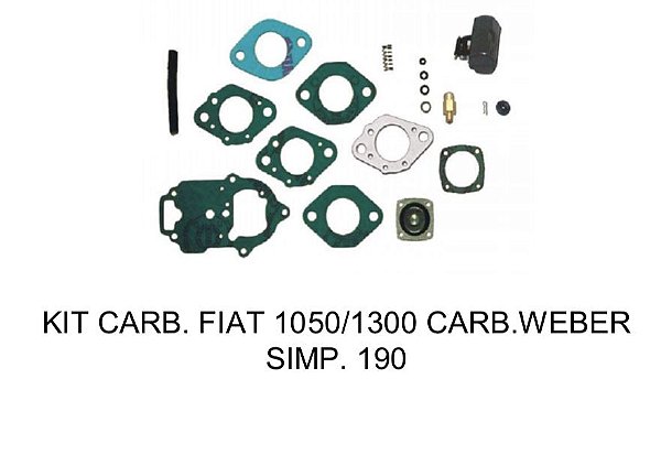 Kit Carburador Fiat 1050/1300 Weber 190 Simples