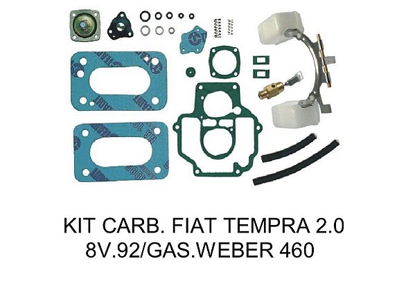 Kit Reparo Fiat Tempra 2.0 Gasolina Carburador 460 Weber Duplo