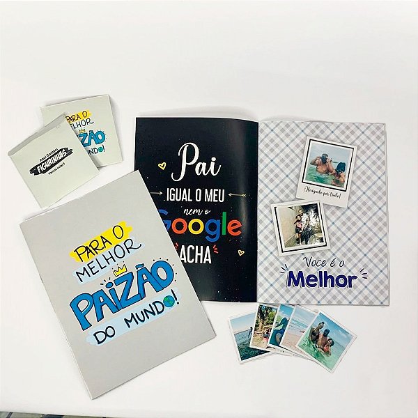 Álbum De Figurinhas com Fotos - Lembrança para Pais ou Dia dos Pais