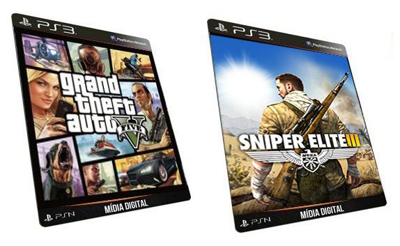 Gta V Sniper Elite 3 Combo 2 Jogos PS3 Mídia Digital PSN - ADRIANAGAMES