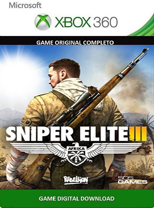 Sniper Elite 3 Xbox 360 Game Midia Digital Original