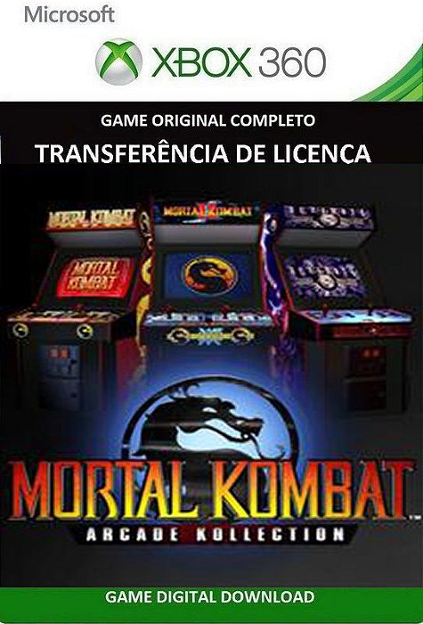 Jogos Xbox 360 transferência de Licença Mídia Digital - MORTAL KOMBAT 9 +  BRINDES