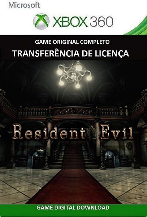 Resident Evil HD Remaster Game Xbox 360 Midia Digital - ADRIANAGAMES