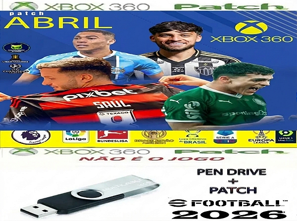 Patch Efootball PES 2026 Temporada 2026 para Pes 2018 Xbox 360