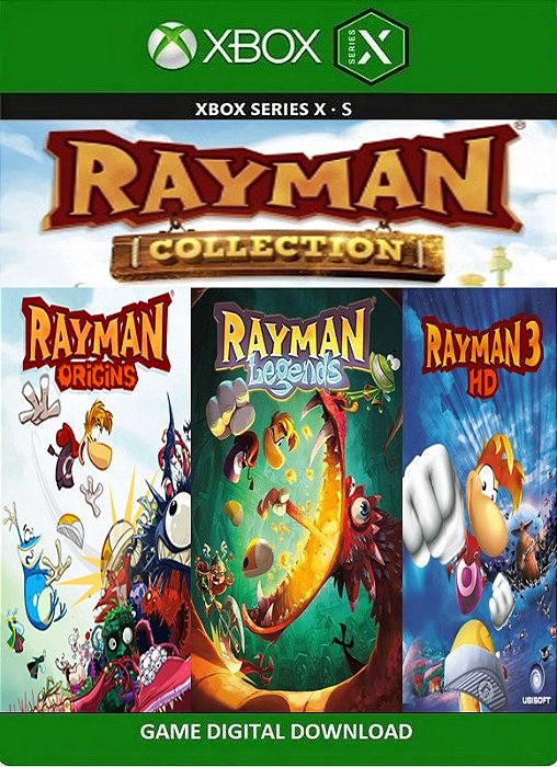 Rayman Origins + Rayman Legends Mídia Digital Xbox 360 - Jogos